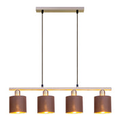 Handcrafted Luxury Pendant Lamp in Natural Satin Finish