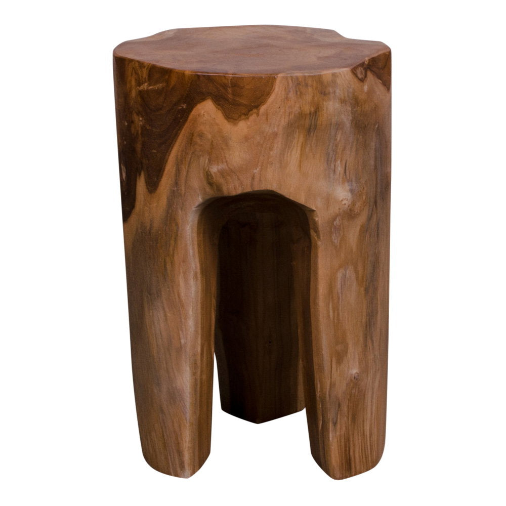 Rose  Stool - Stool, teak, natural, 3 leg ø26x40 cm