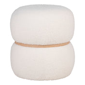 Milford Pouf - Pouf, teddy, white ø38x41 cm, HN1234