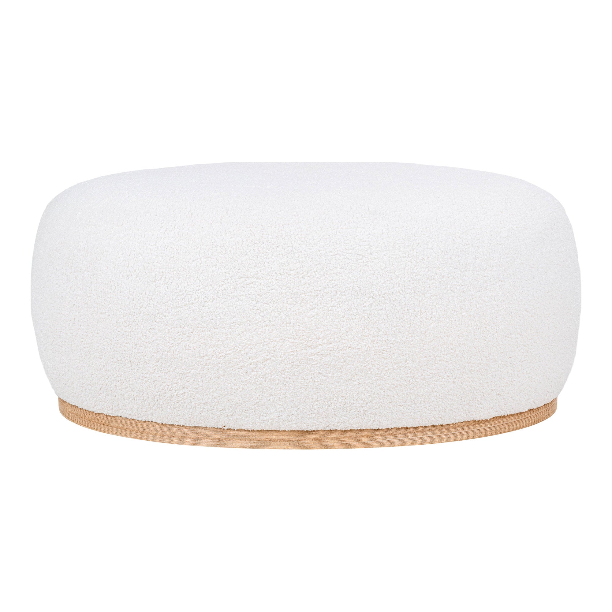 Manhattan Pouf - Pouf, teddy, white 54,5x88,5x36 cm, HN1235