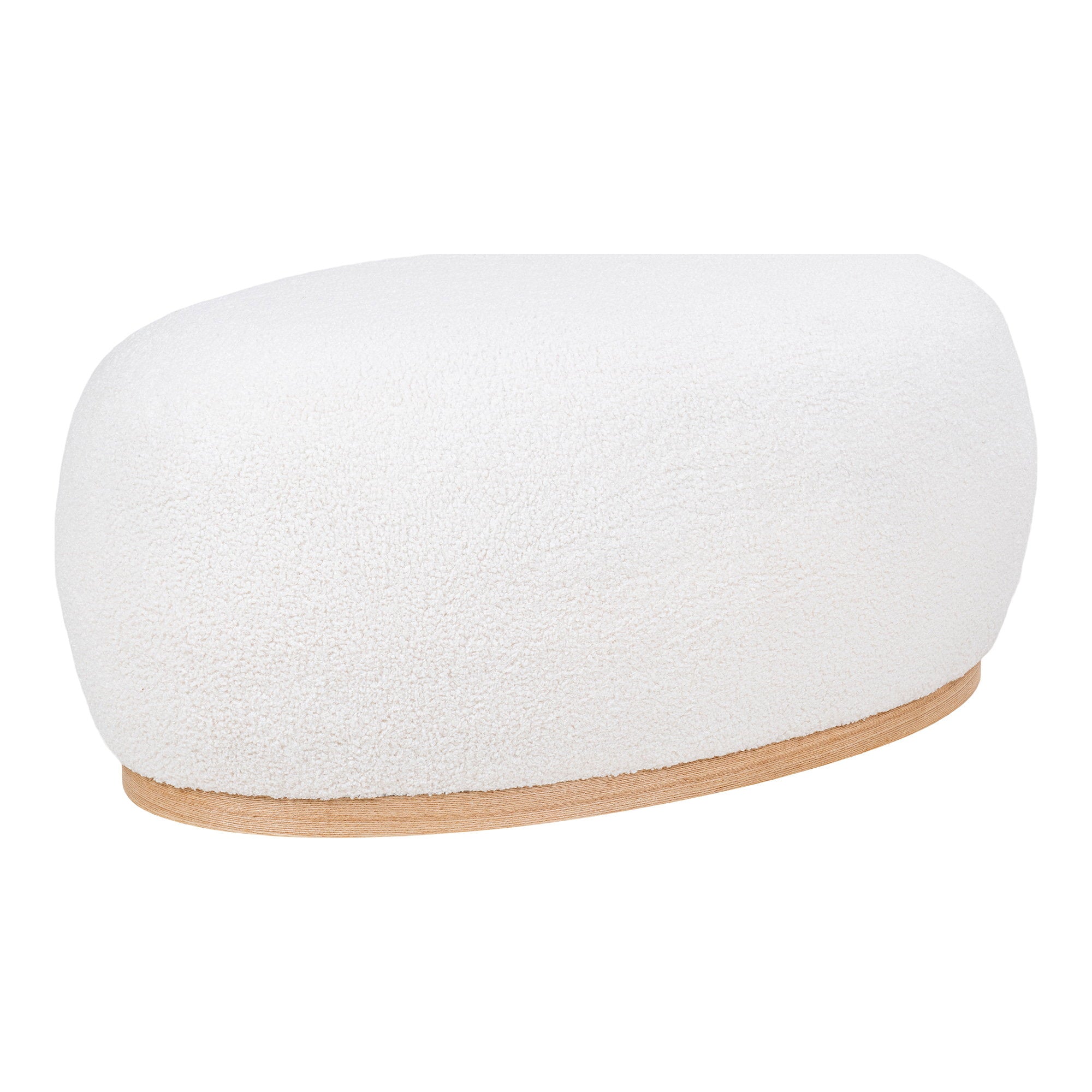 Manhattan Pouf - Pouf, teddy, white 54,5x88,5x36 cm, HN1235