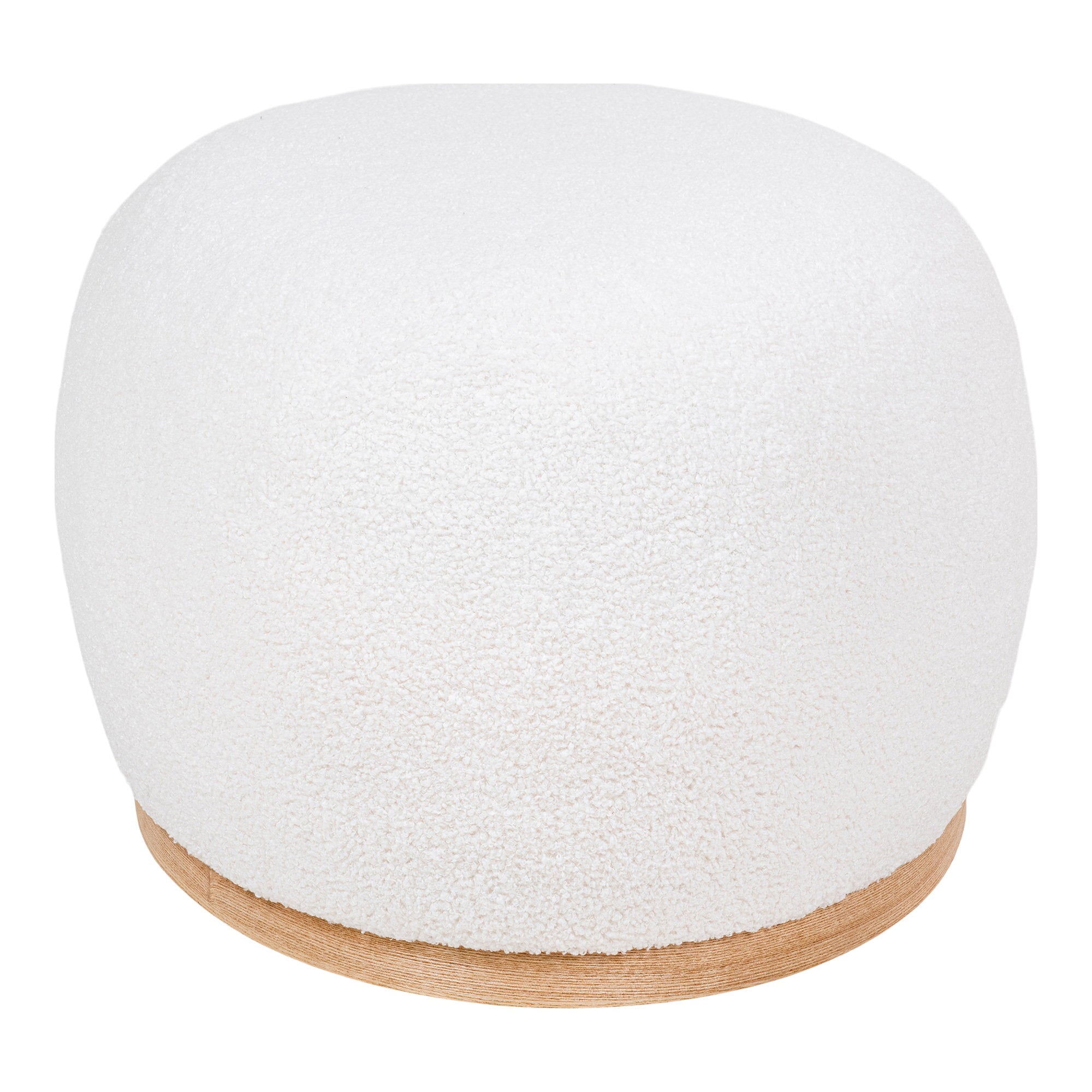 Manhattan Pouf - Pouf, teddy, white 54,5x88,5x36 cm, HN1235