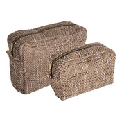 Safi Toilet Bags - Toilet bags, brown mix set of 2