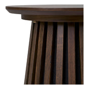 Osaka Side Table - Side table, oak veneer, smoked ø40x50 cm