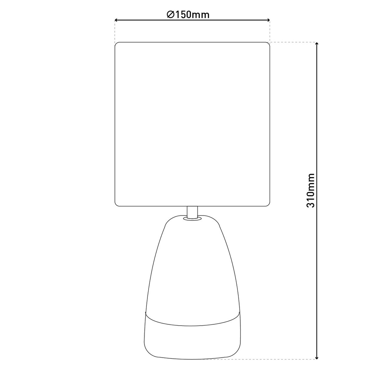 Cremona ceramic table lamp