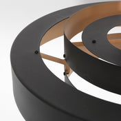 Lámpara colgante de metal Aurelia negro/dorado