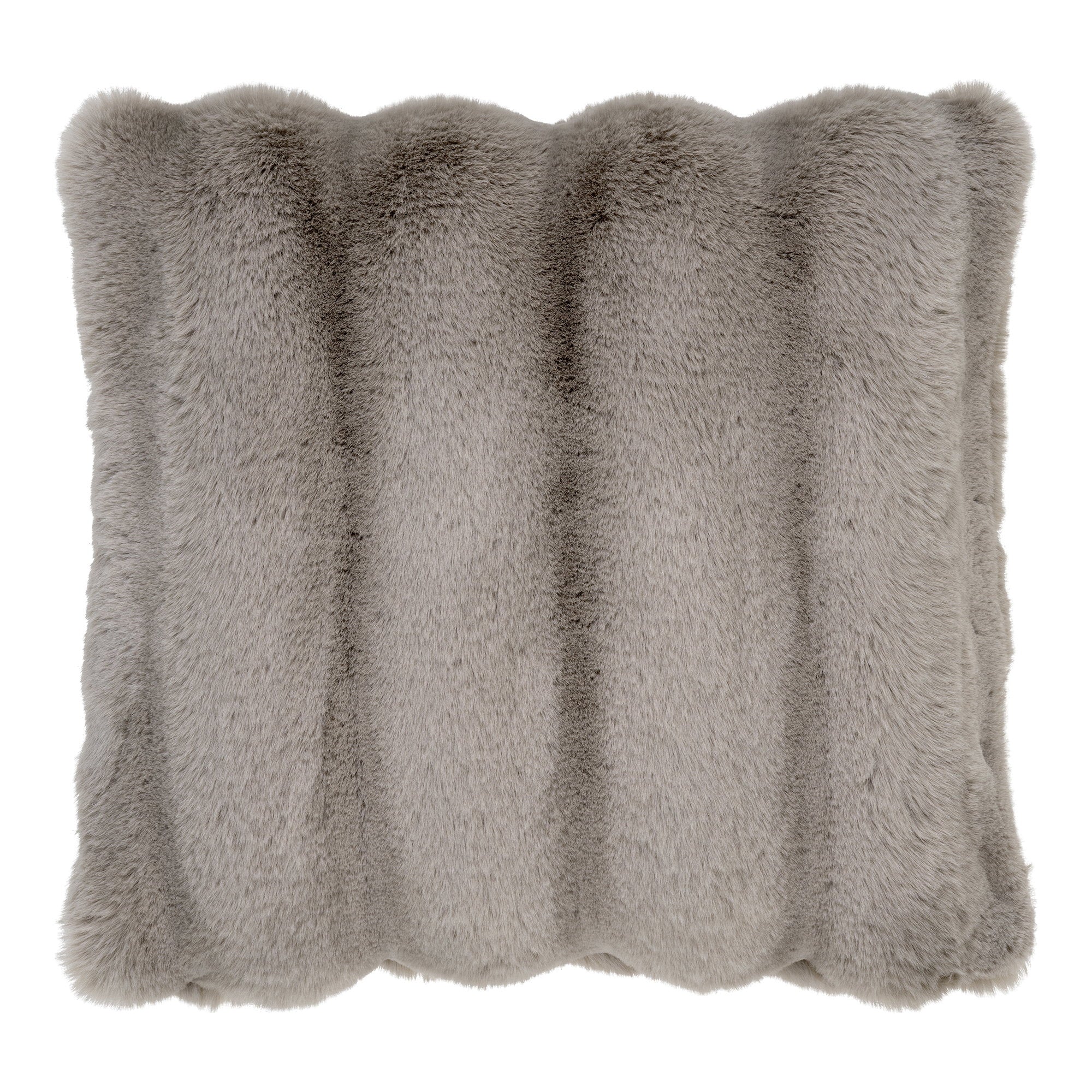 Galena Cushion - Cushion, artificial fur, grey 45x45 cm
