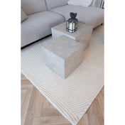 Eira 160x230cm wool rug – Ivory