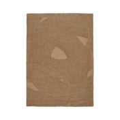 Svala 160x230cm wool rug – Brown