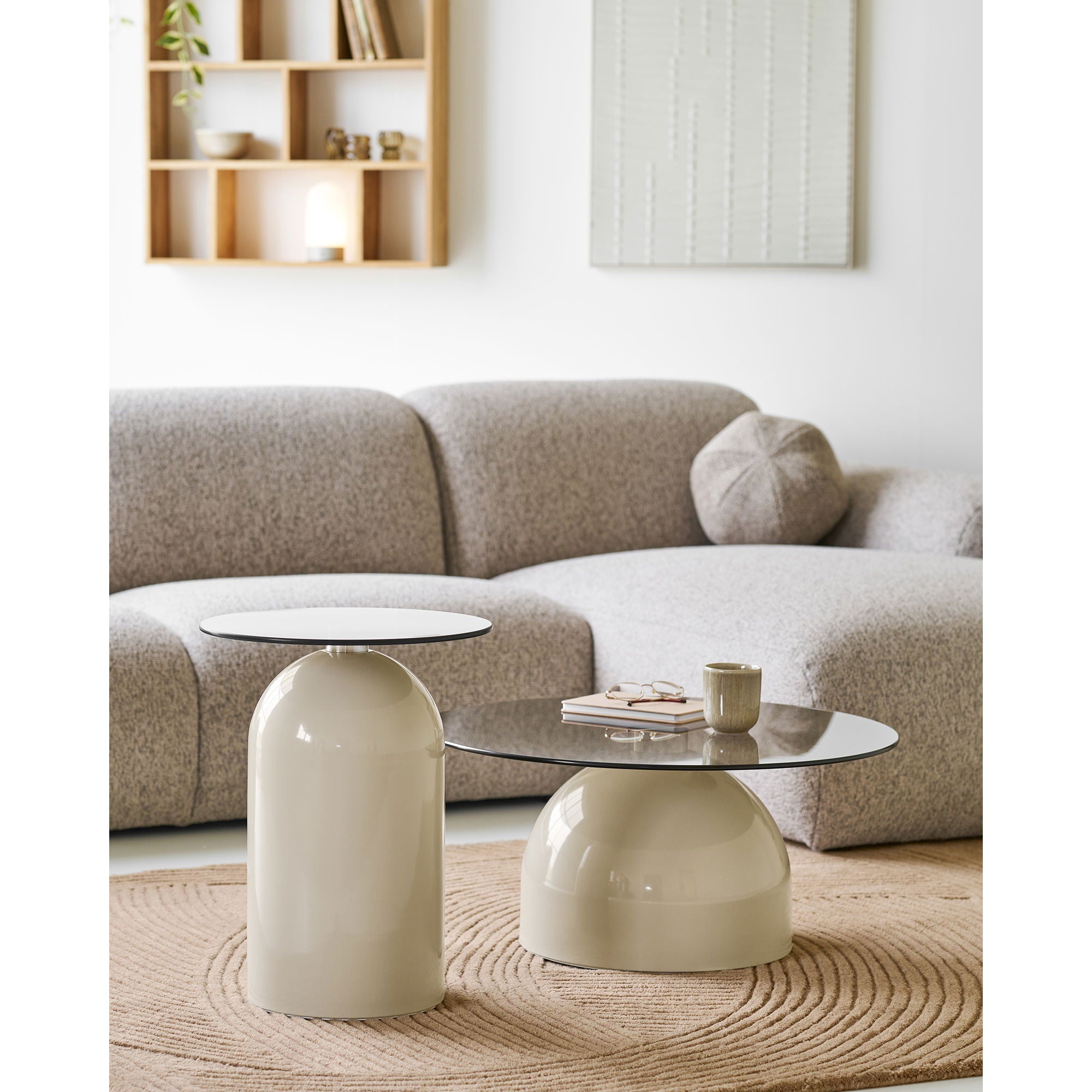 Svala 160x230cm wool rug – Brown