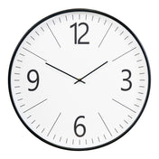 Biel Wall Clock - Wall clock, black and white, , silent movement ø51 cm
