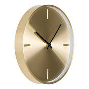 Istanbul Wall Clock - Wall clock, aluminum, gold, silent movement ø30