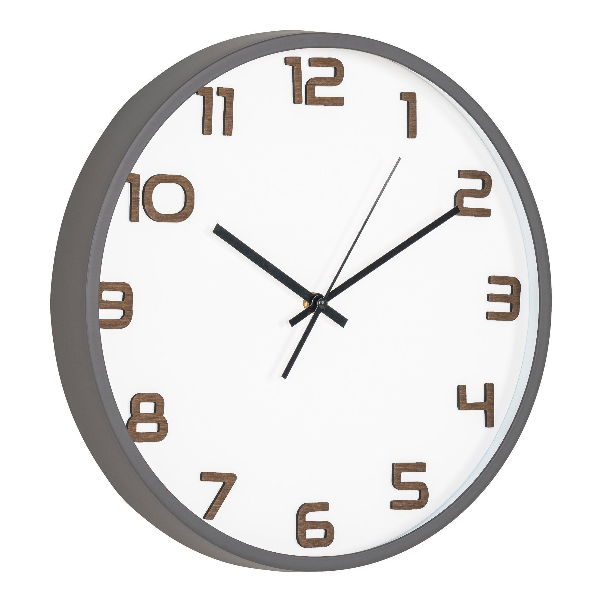 Greenwich Wall Clock - Wall clock, grey, silent movement ø35 cm