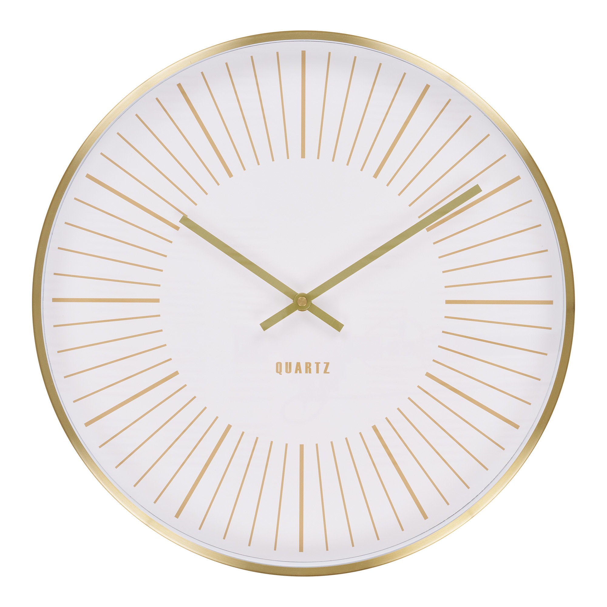 Takamaka Wall Clock - Wall clock, aluminium, gold, silent movement ø40 cm