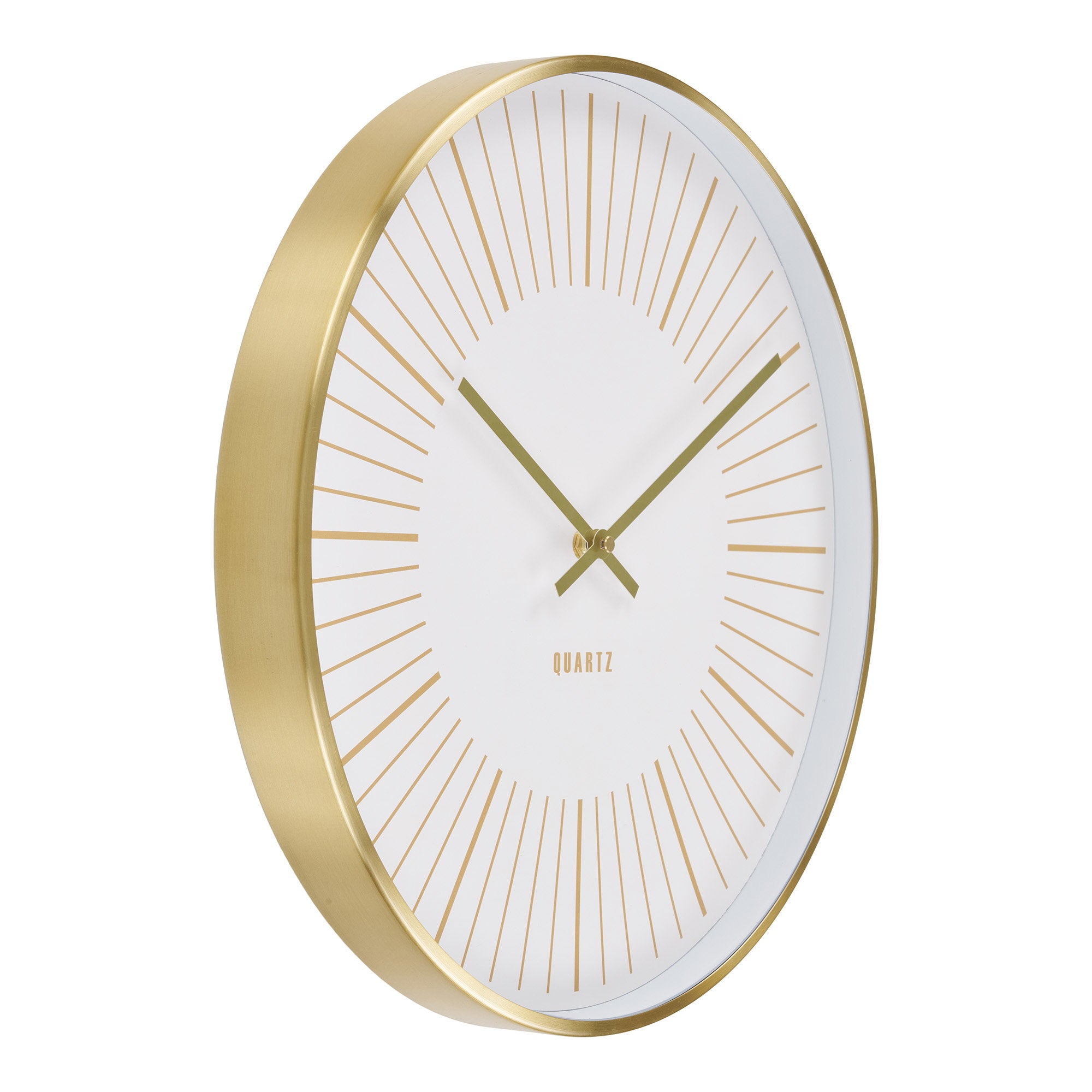 Takamaka Wall Clock - Wall clock, aluminium, gold, silent movement ø40 cm