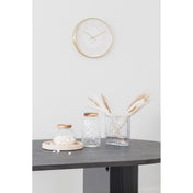 Takamaka Wall Clock - Wall clock, aluminium, gold, silent movement ø40 cm