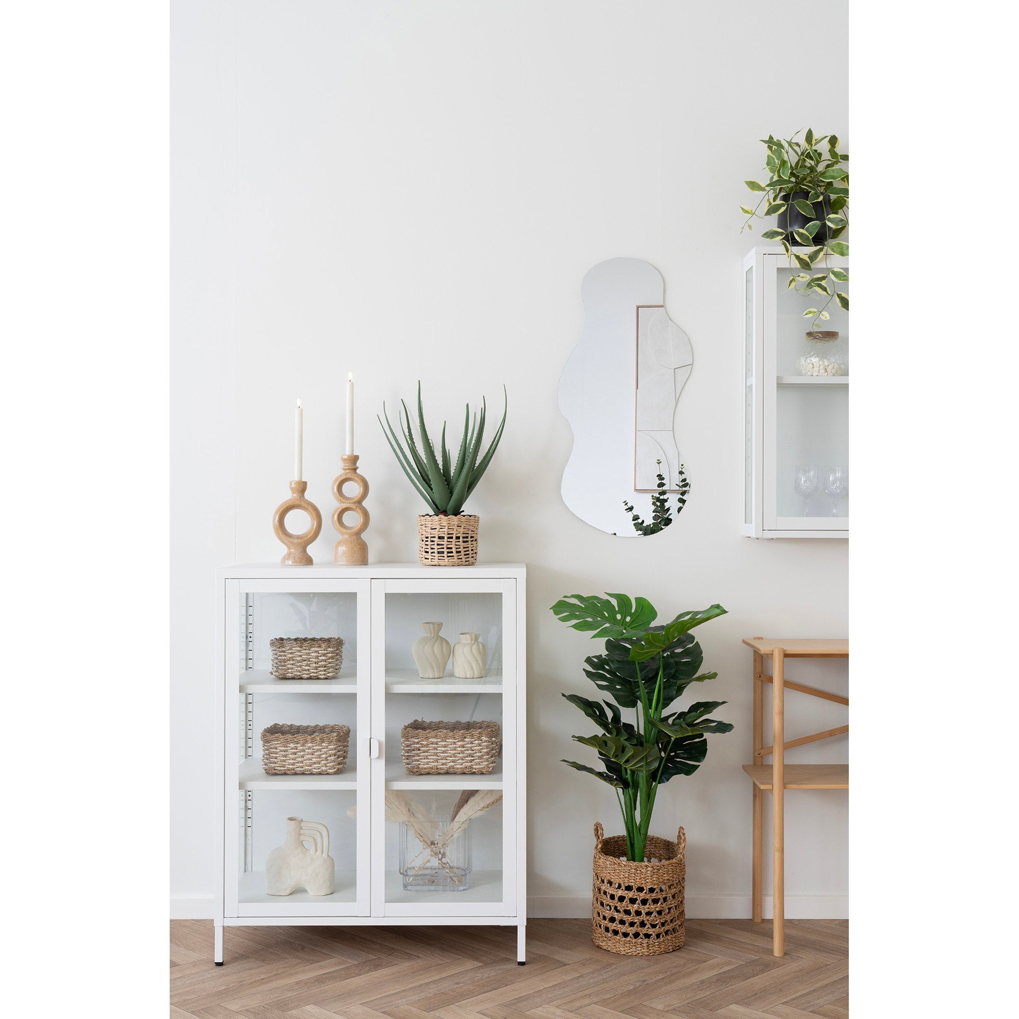 Vase - Vase, ceramic, white set of 2