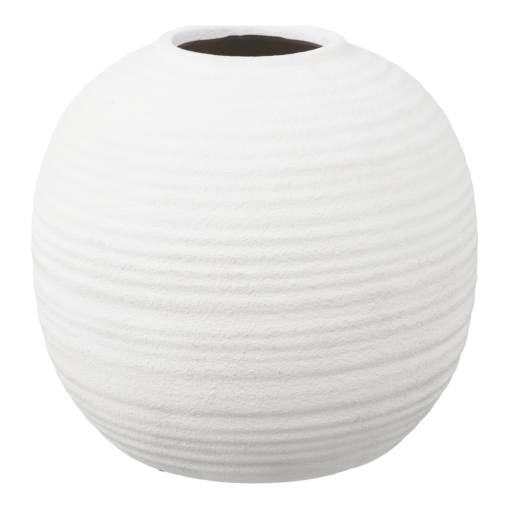 Vase - Vase, ceramic, white ø30x28,5 cm