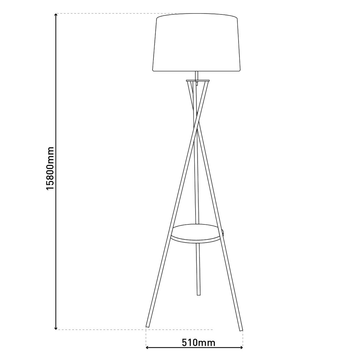 Tora statement floor lamp