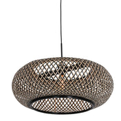 Kairo beech/black bamboo pendant lamp