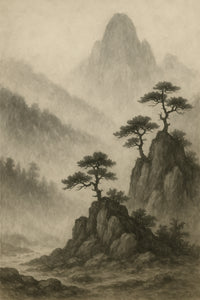 Mist black mountains