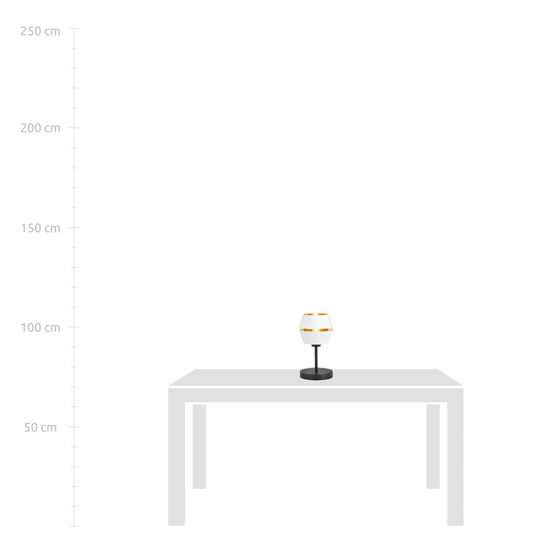 Lunor white gold table lamp