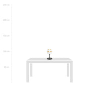 Lunor white gold table lamp