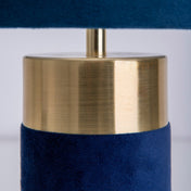 Mary gold blue table lamp