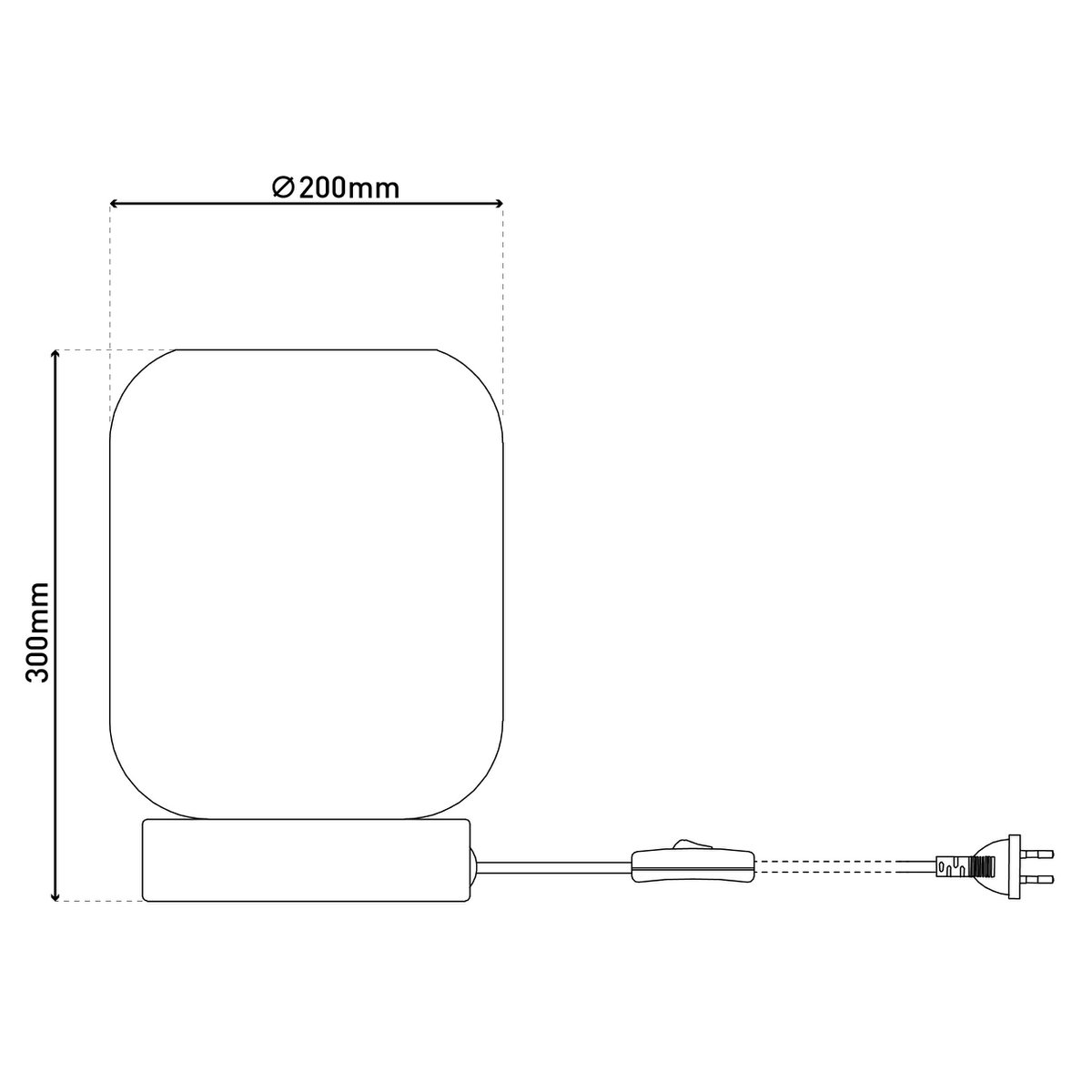 Artisan Crafted Luxury Glass Table Light in Gold and Smoke