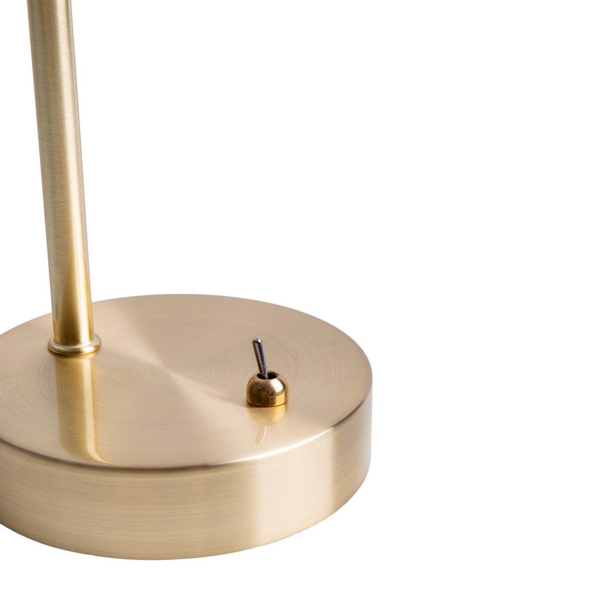 Amber glass table lamp